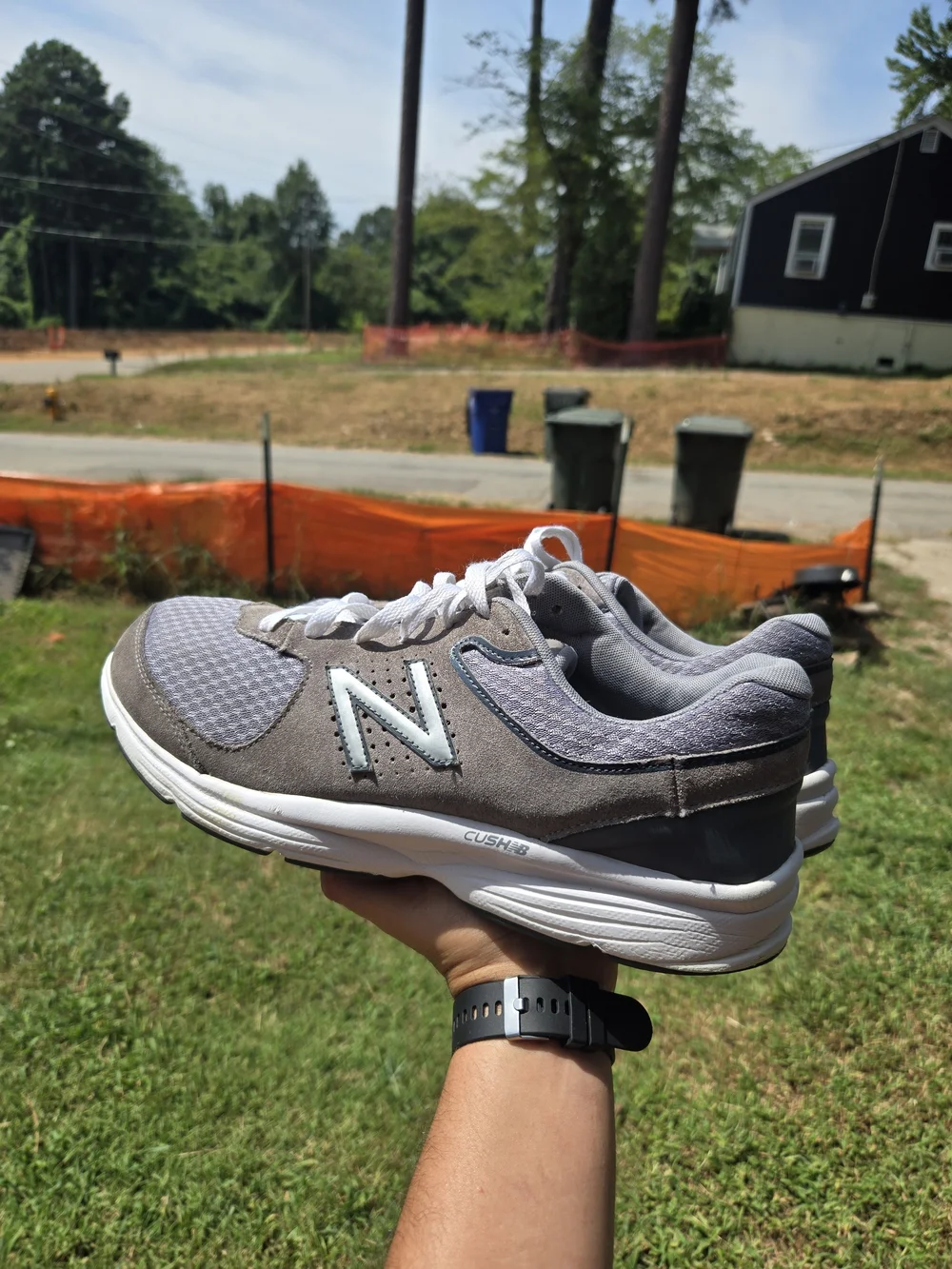 New Balance Men’s Grey Athletic Walking Shoes
